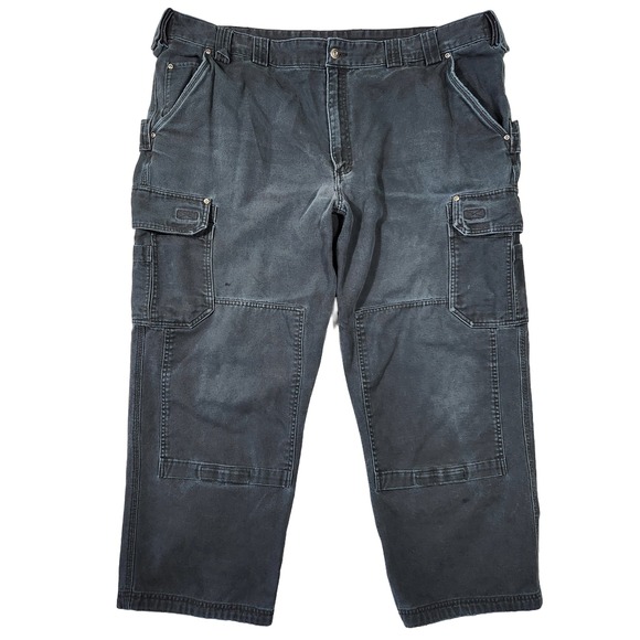 Duluth Trading Co Pants Mens 48x30 Flex Fire Hose Double Knee Carpenter Workwear - Picture 1 of 8